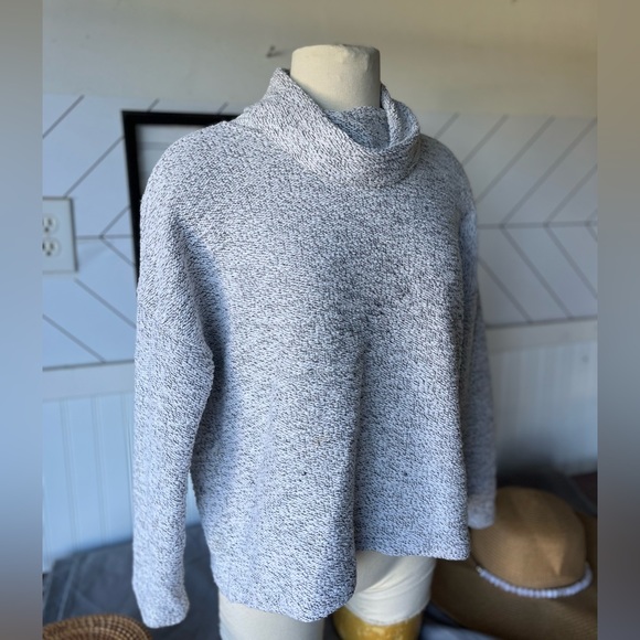Madewell Mock neck Marled Pullover Top Size M - Picture 7 of 12